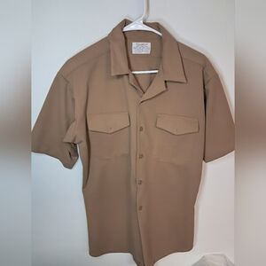 Vintage NWOT United States Navy Button up shirt Creighton Sz L 16-16.5 no issues